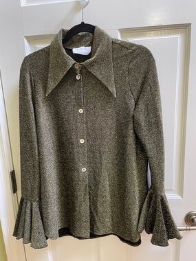 Sleeper Gold Lurex Glitter Co-Ord Set
2 Piece Set Size S